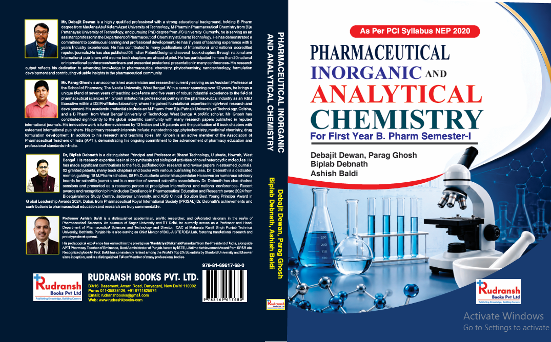 Pharmaceutical Inorganic and Analytical Chemistry